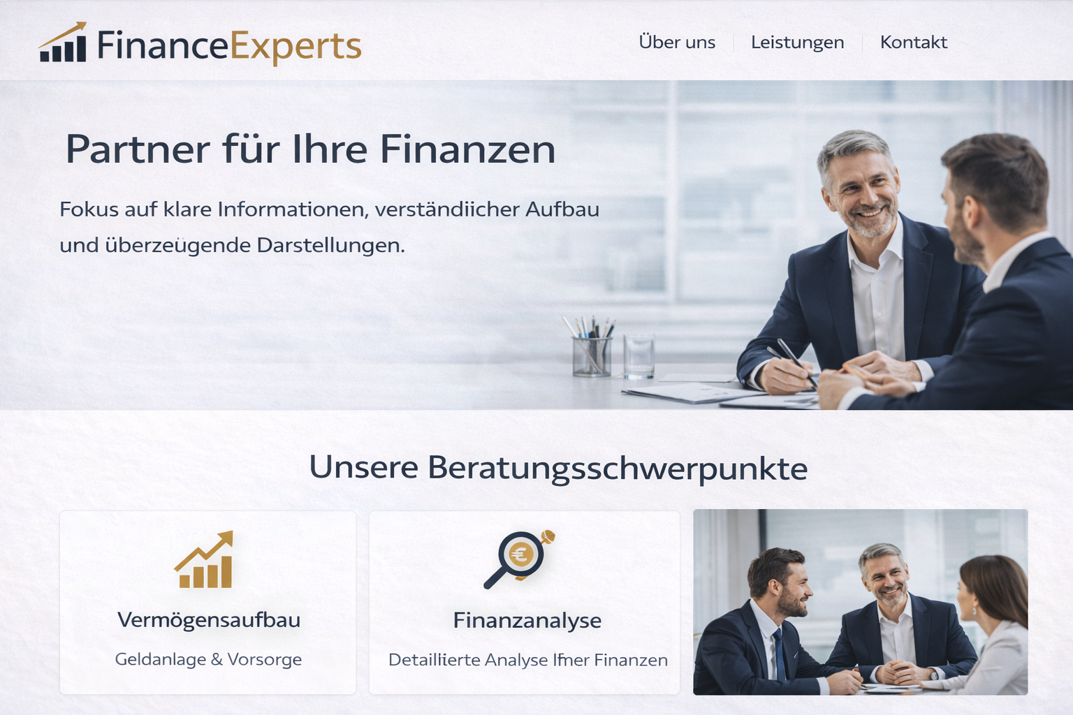 Website für Beratung oder Service